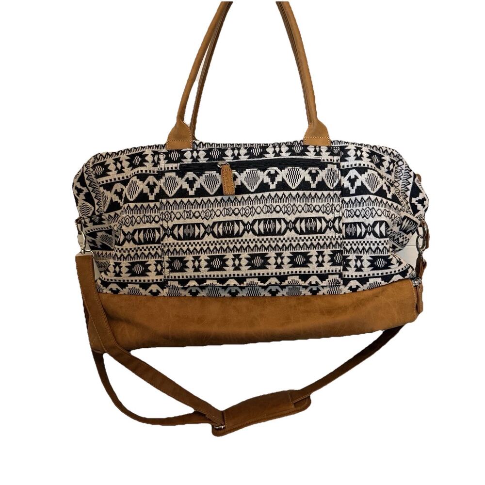 Tribal Black White Travel Bag Shoe Storage Boho